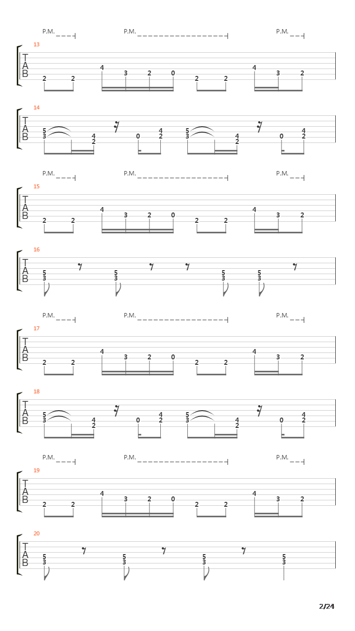 Rust In Peace吉他谱