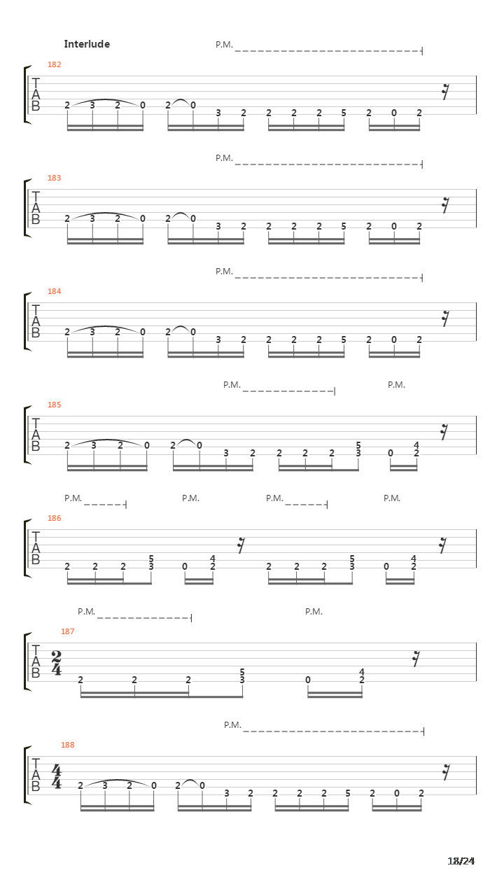 Rust In Peace吉他谱