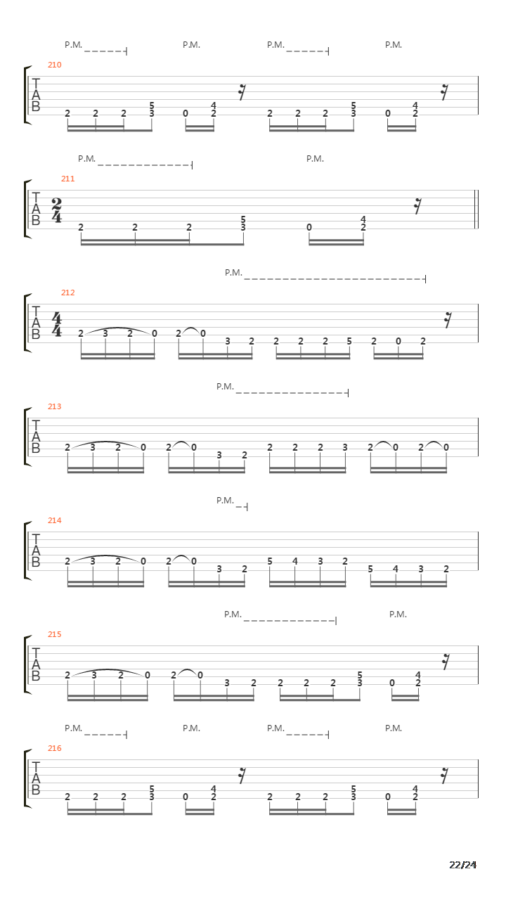 Rust In Peace吉他谱