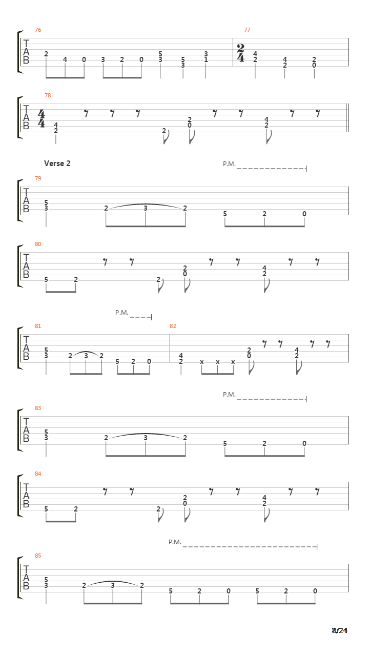 Rust In Peace吉他谱