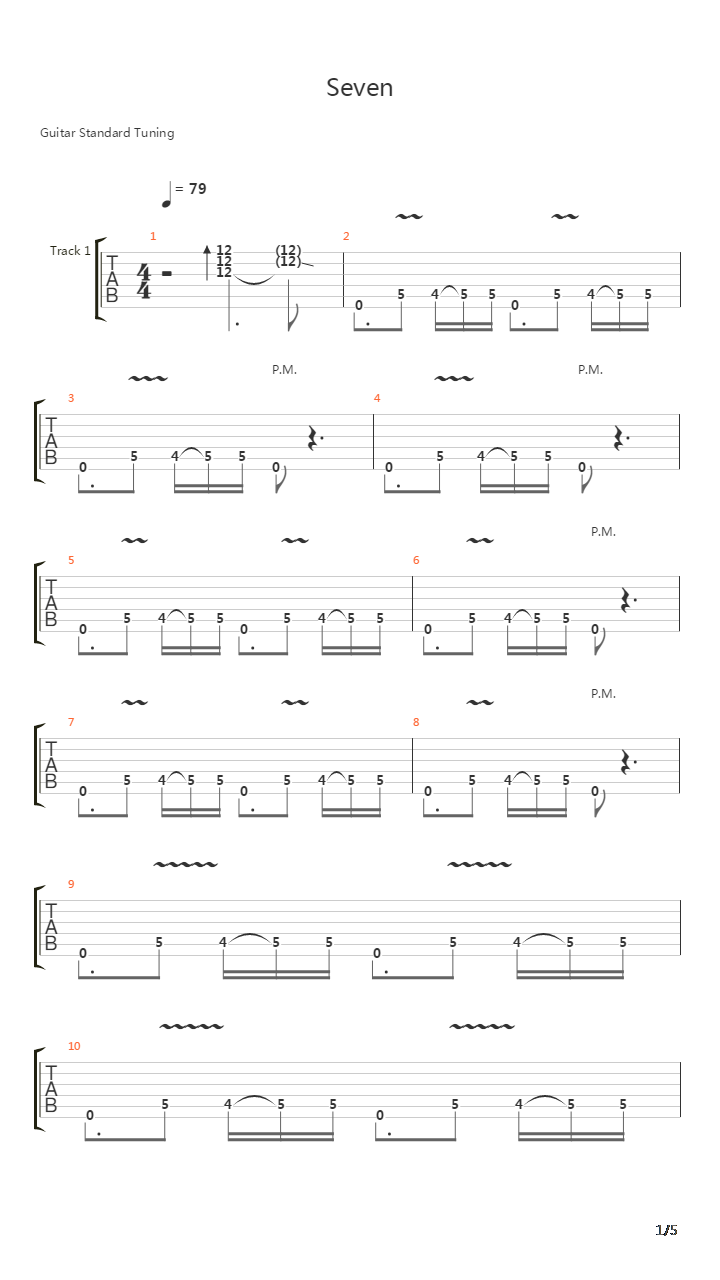 Seven吉他谱