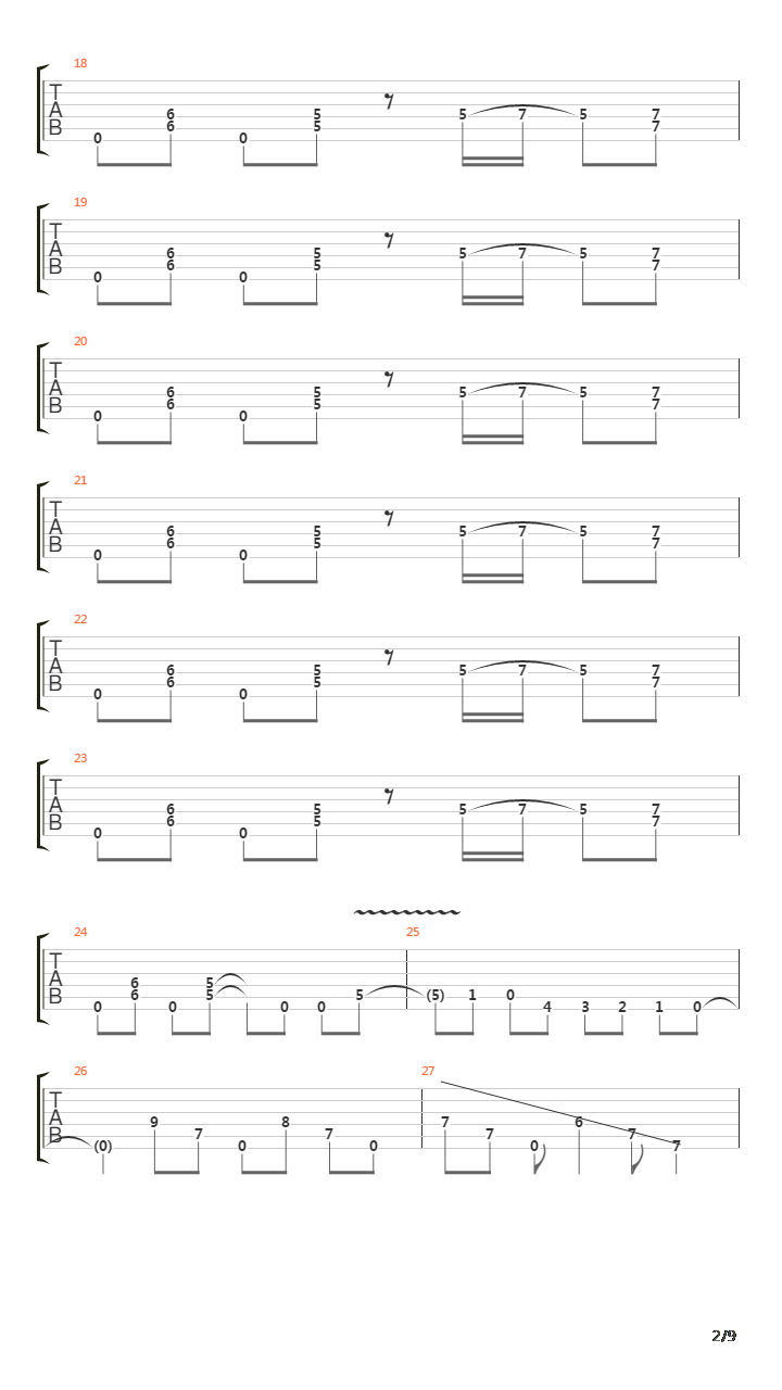 Symphony Of Destruction吉他谱