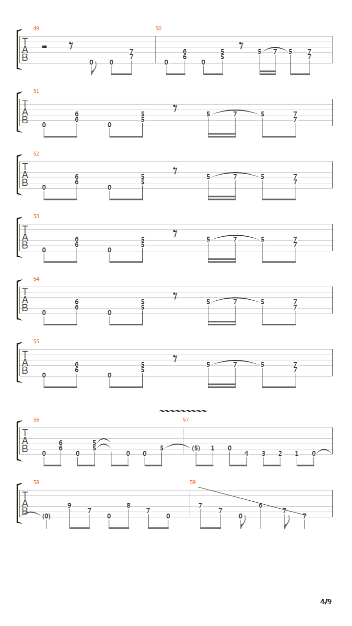 Symphony Of Destruction吉他谱