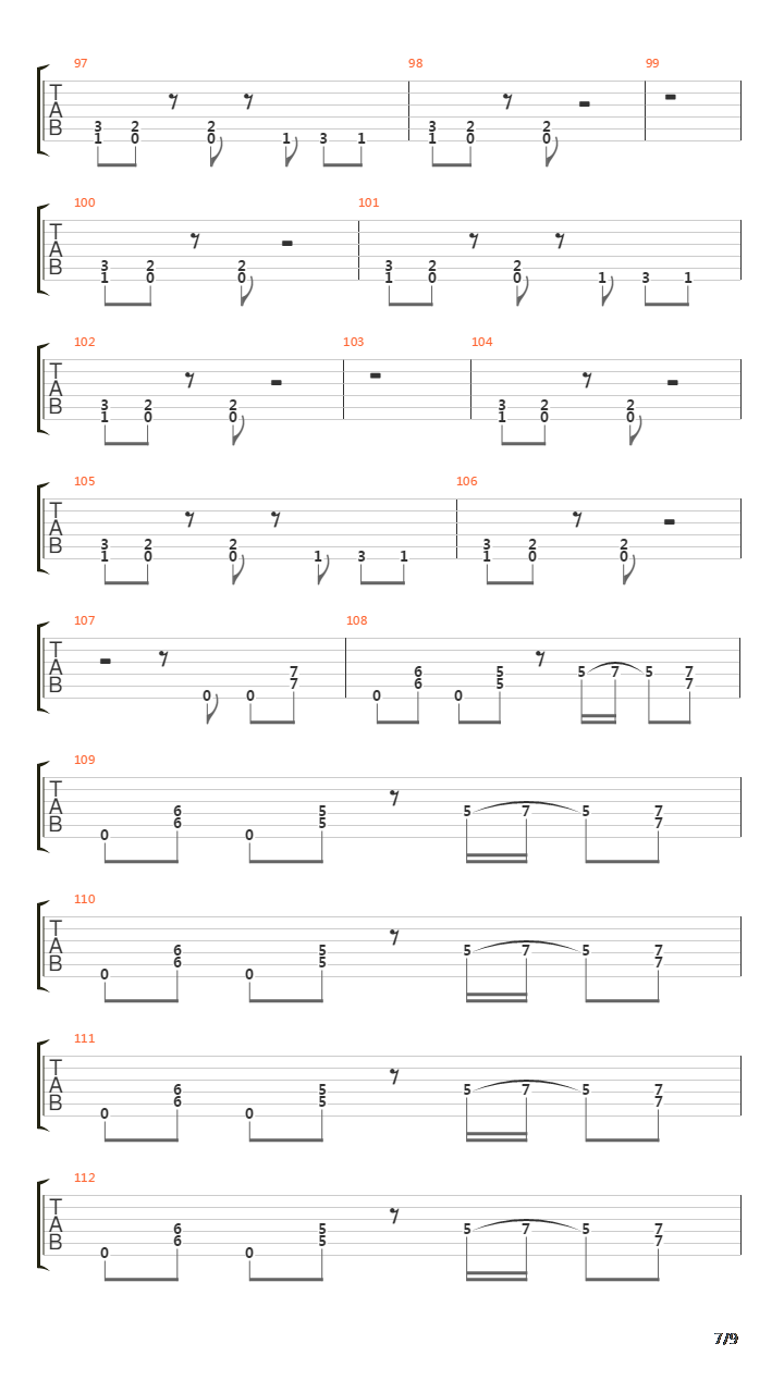 Symphony Of Destruction吉他谱