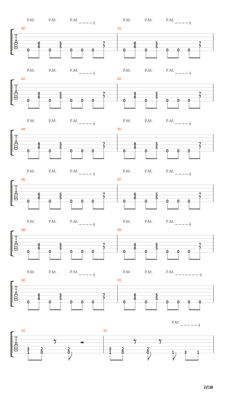 Symphony Of Destruction吉他谱