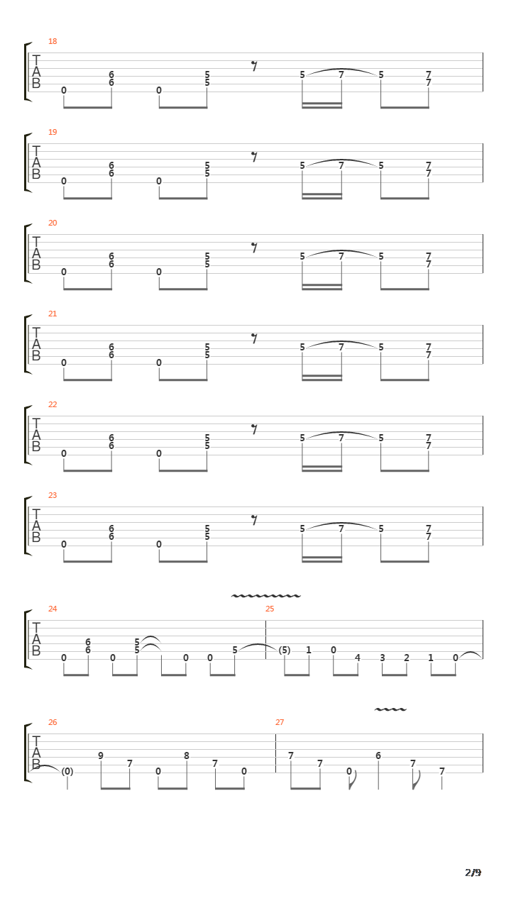 Symphony Of Destruction吉他谱