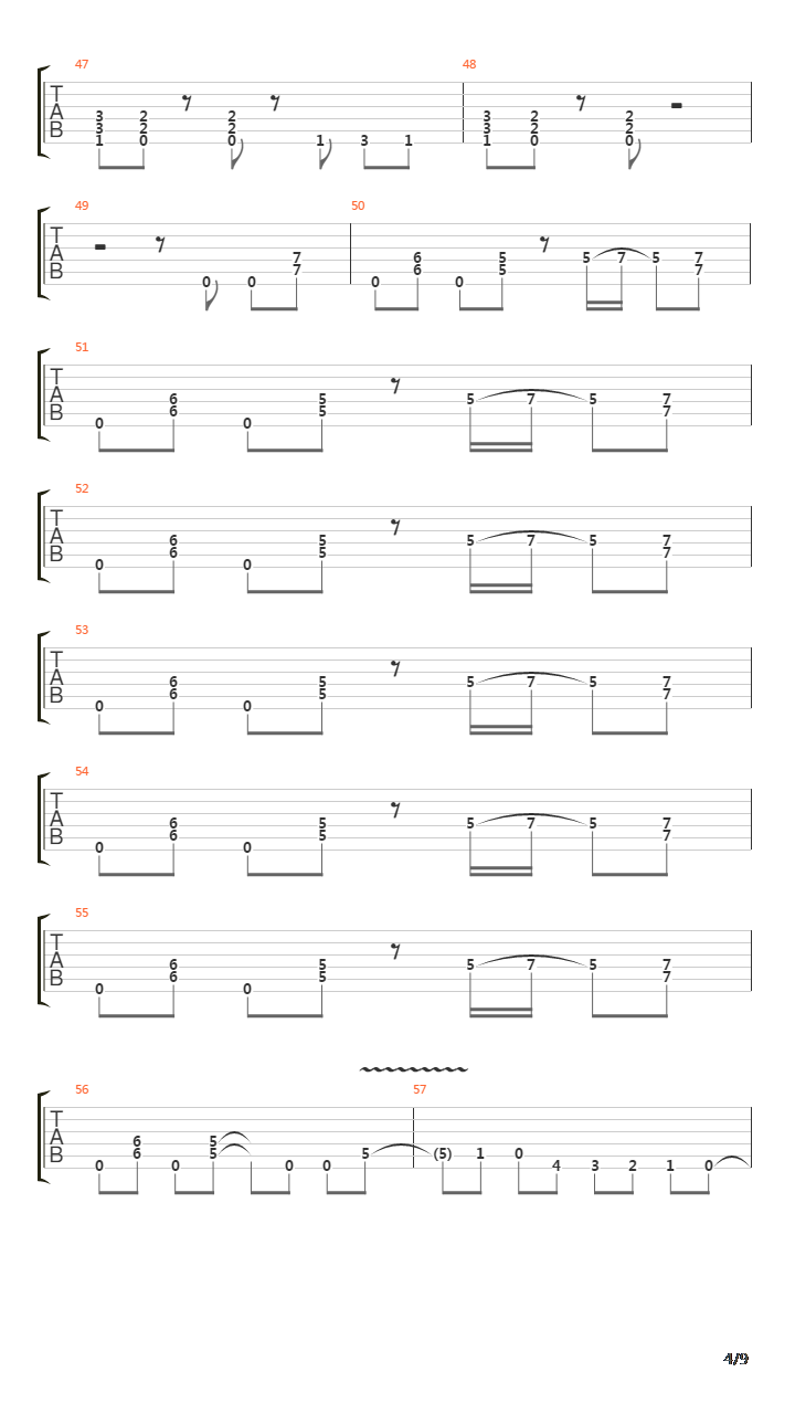 Symphony Of Destruction吉他谱