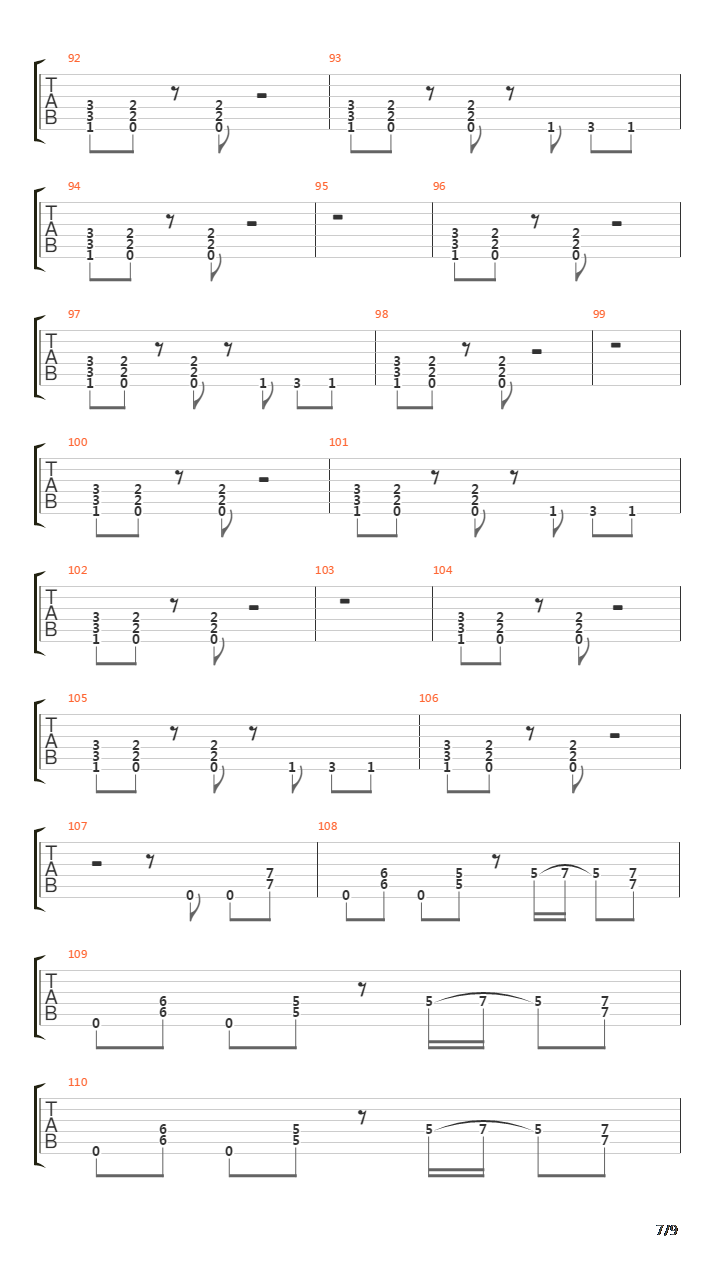 Symphony Of Destruction吉他谱