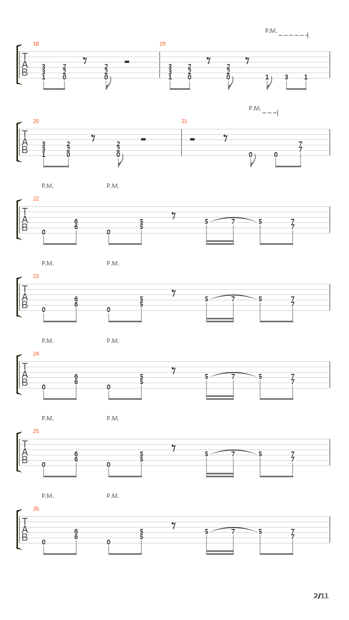 Symphony Of Destruction吉他谱