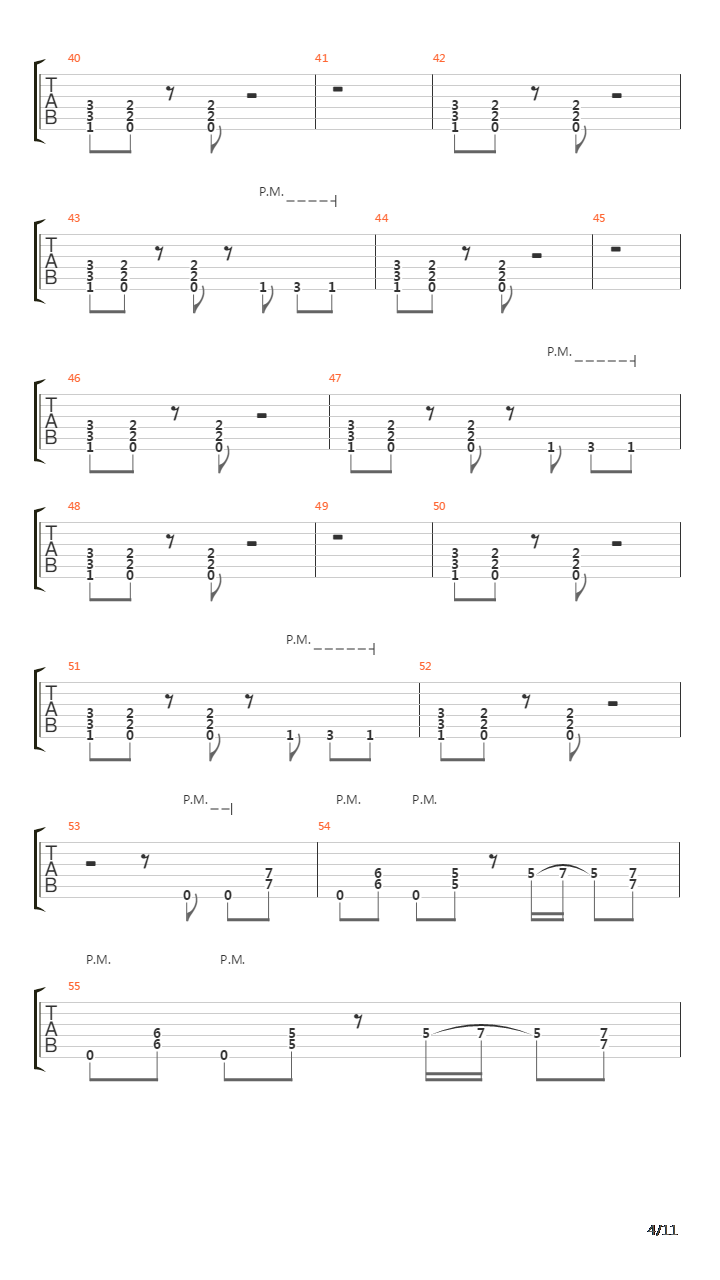 Symphony Of Destruction吉他谱