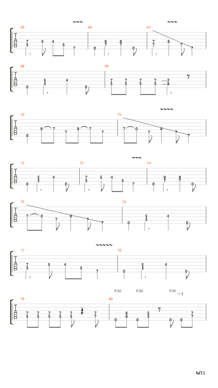 Symphony Of Destruction吉他谱