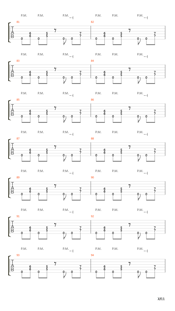 Symphony Of Destruction吉他谱