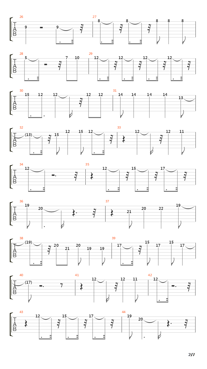 The Killing Road吉他谱