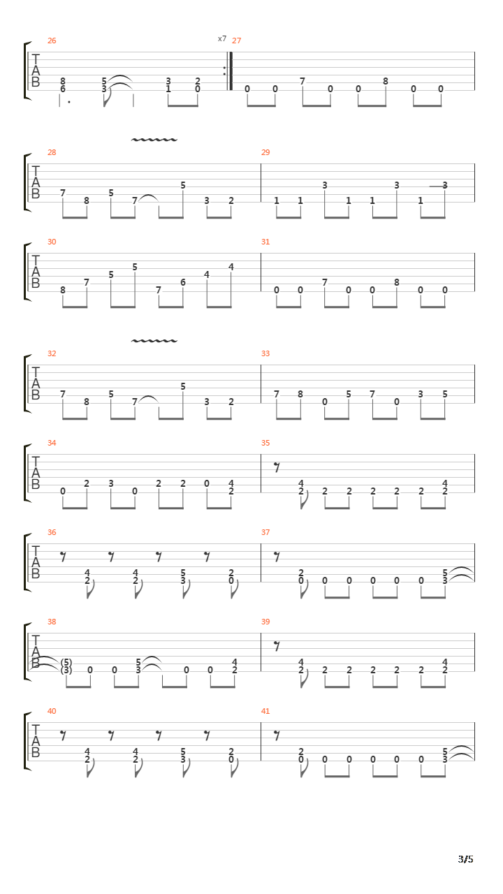 The Killing Road吉他谱