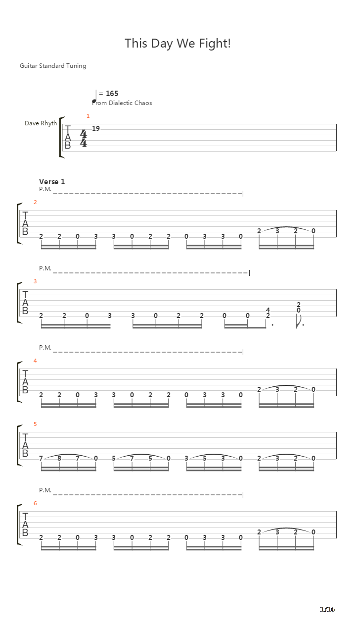 This Day We Fight吉他谱