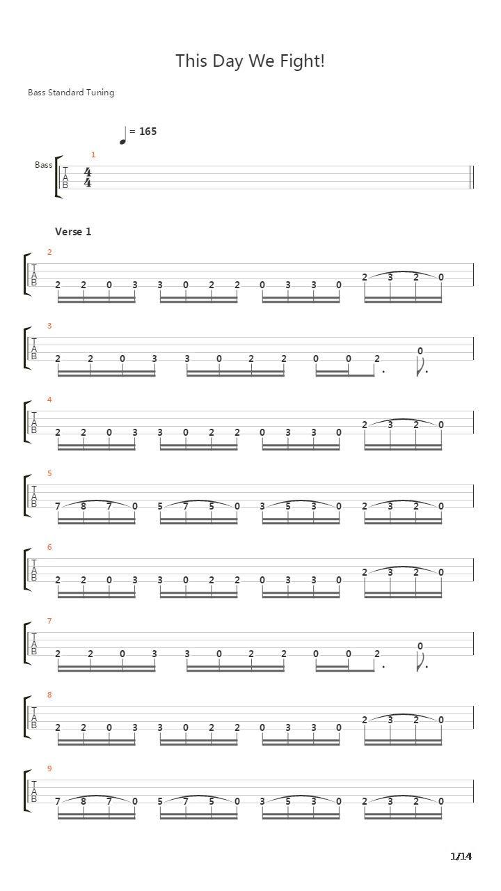 This Day We Fight吉他谱