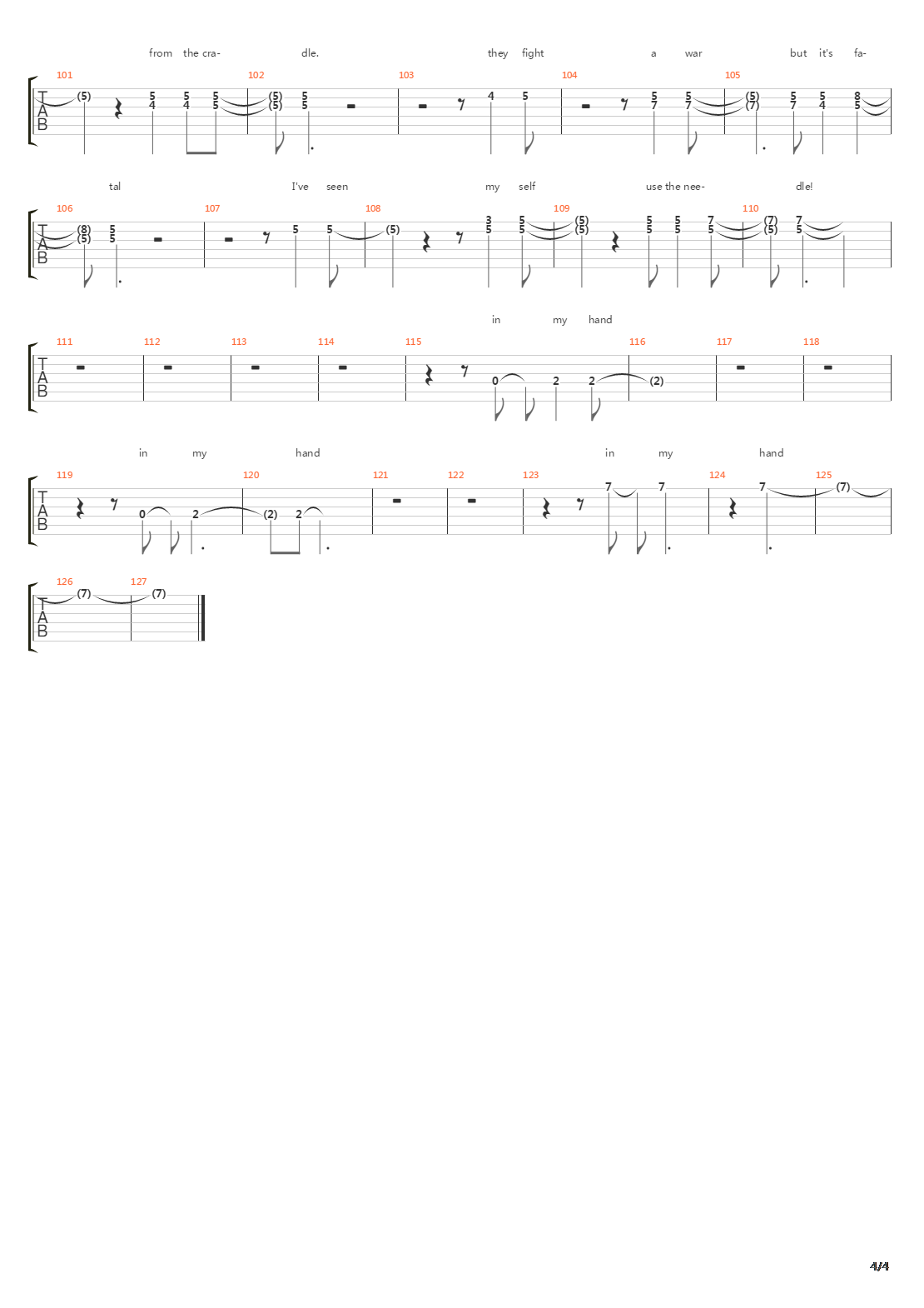 Use The Man吉他谱