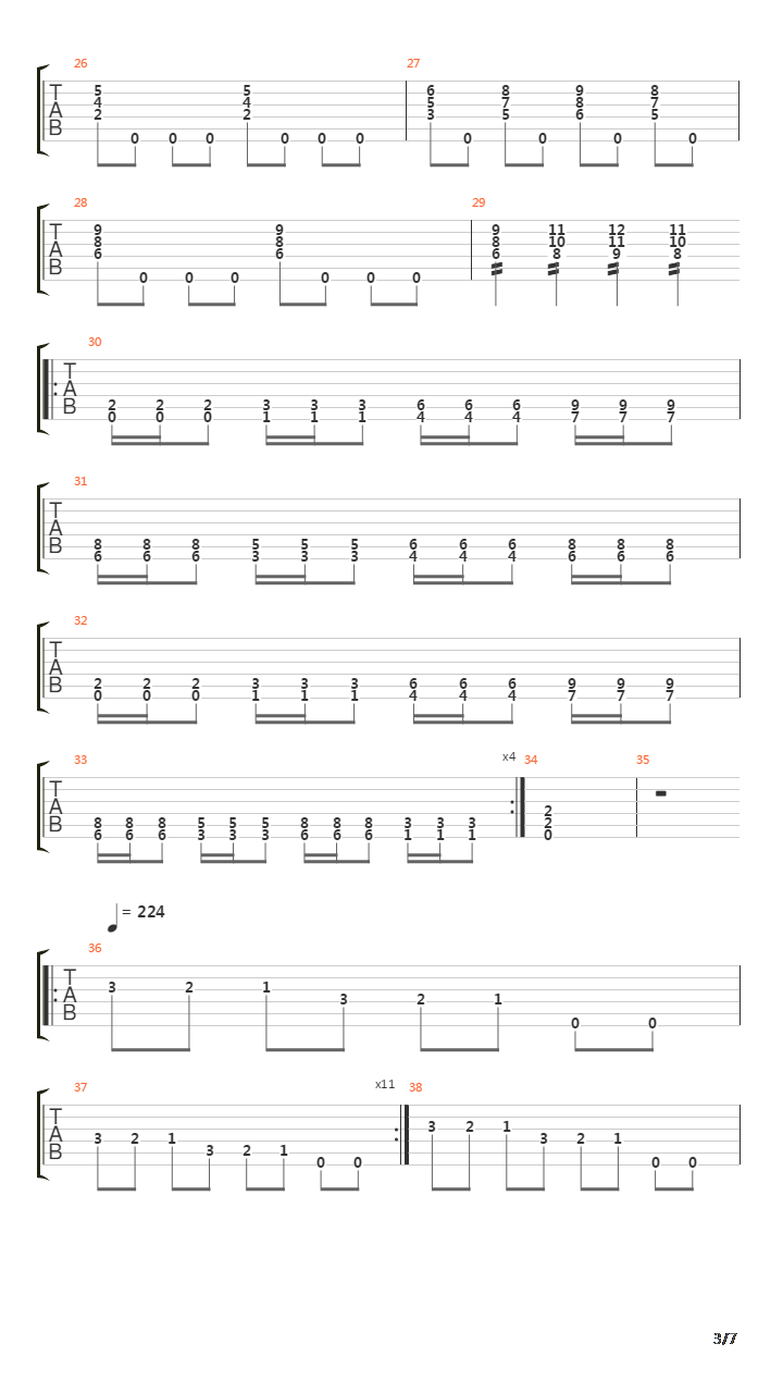 Downbeat Clique吉他谱