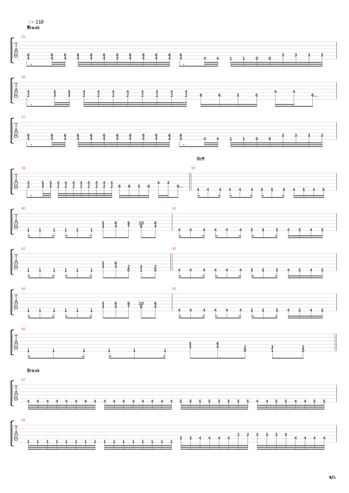 Errors In The Signals吉他谱