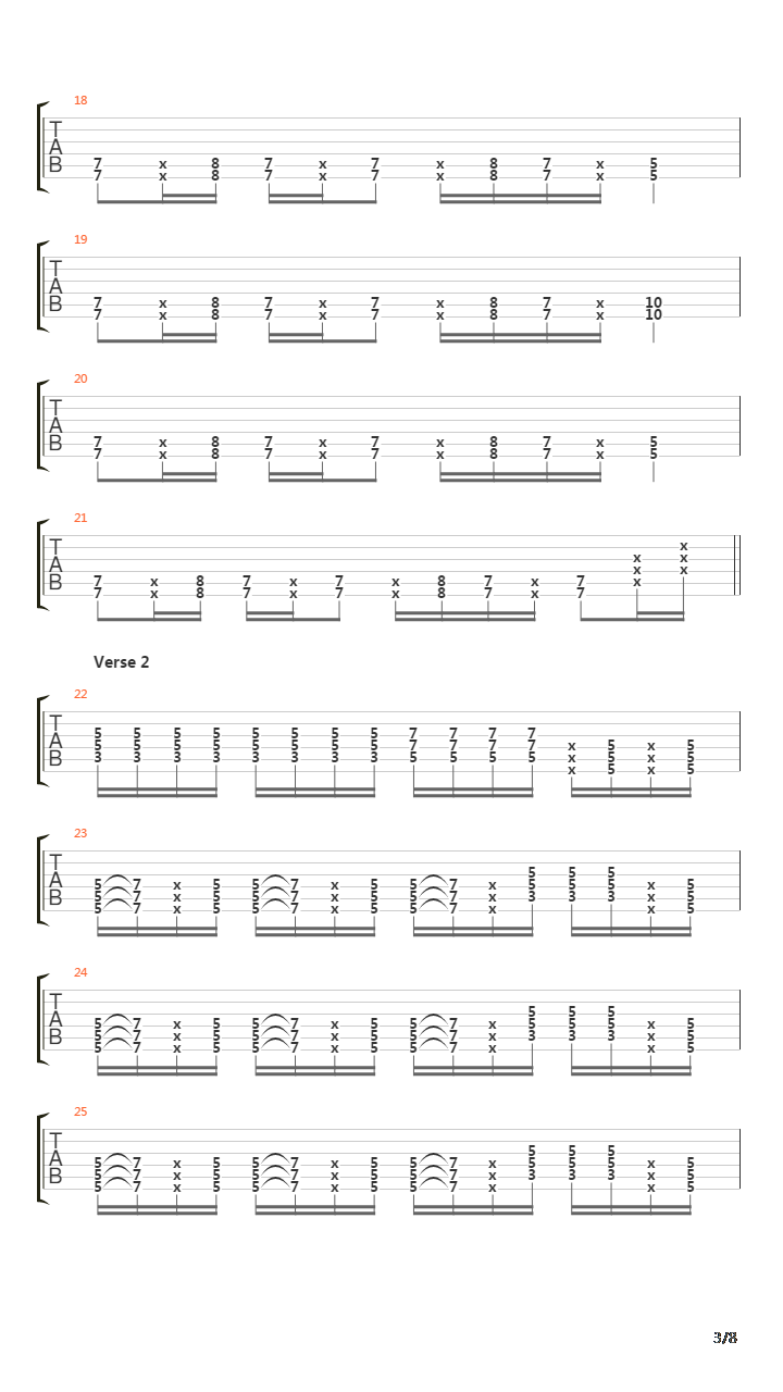 Falls Back On吉他谱