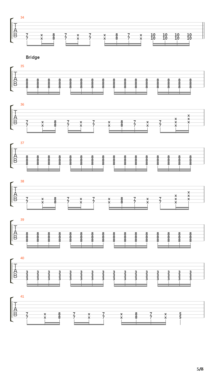 Falls Back On吉他谱