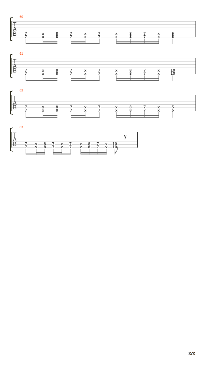 Falls Back On吉他谱