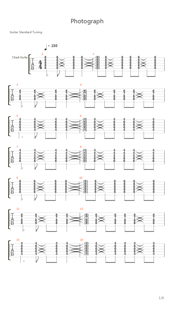 Photograph吉他谱