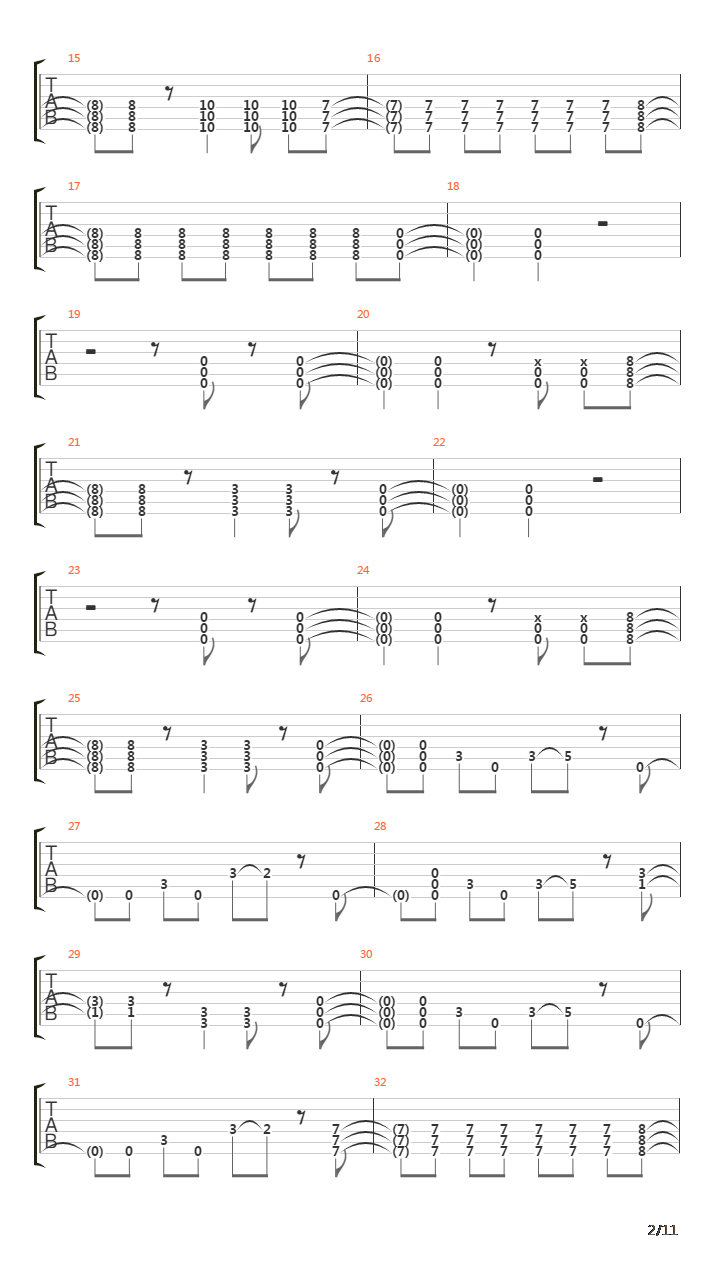 Right Side of the Bed吉他谱