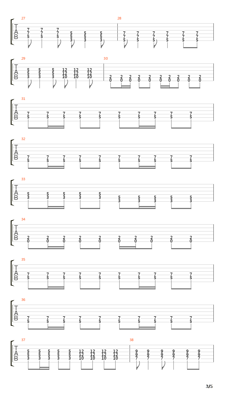 All Along吉他谱