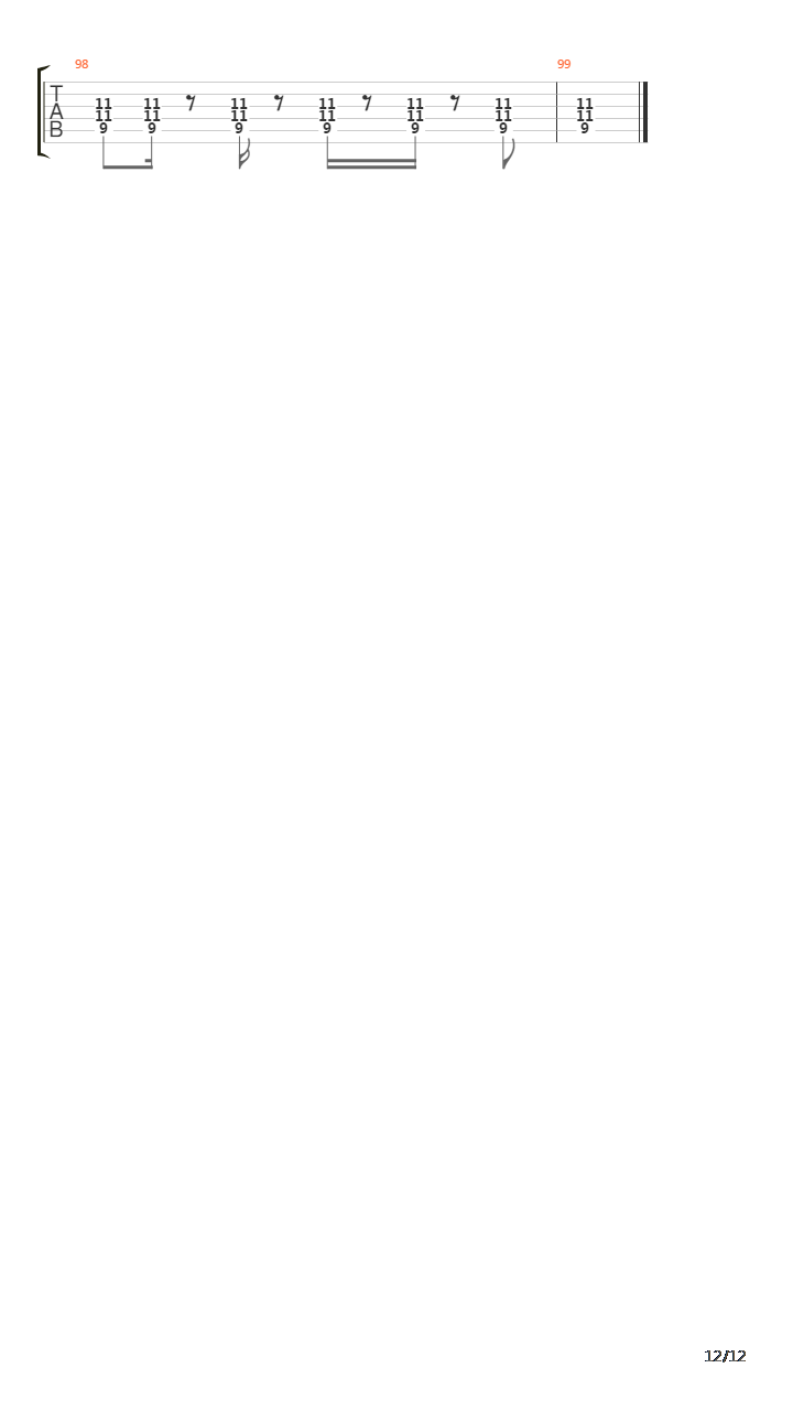 No Hero吉他谱