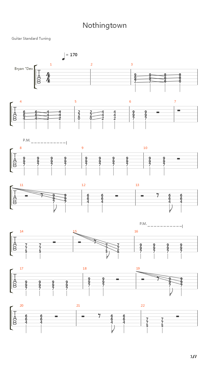 Nothingtown吉他谱