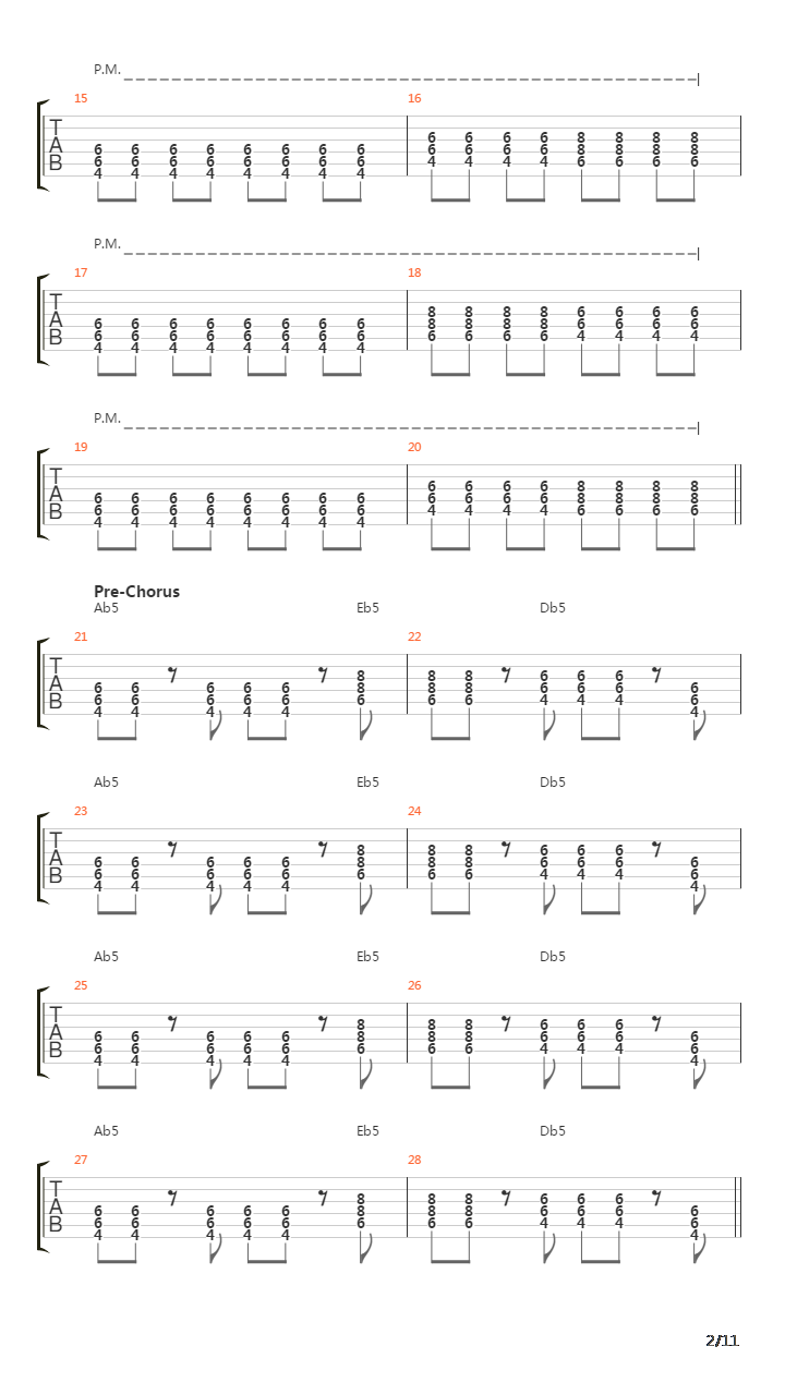 Spare Me The Details吉他谱