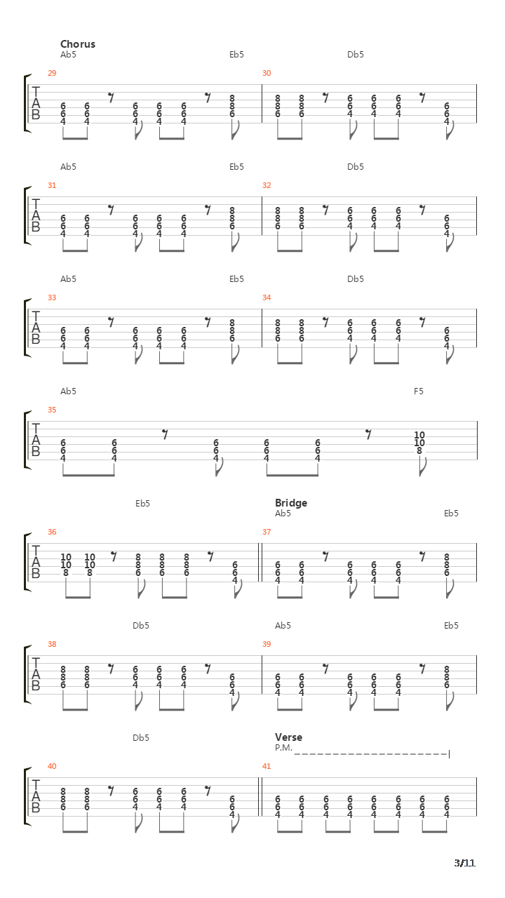 Spare Me The Details吉他谱