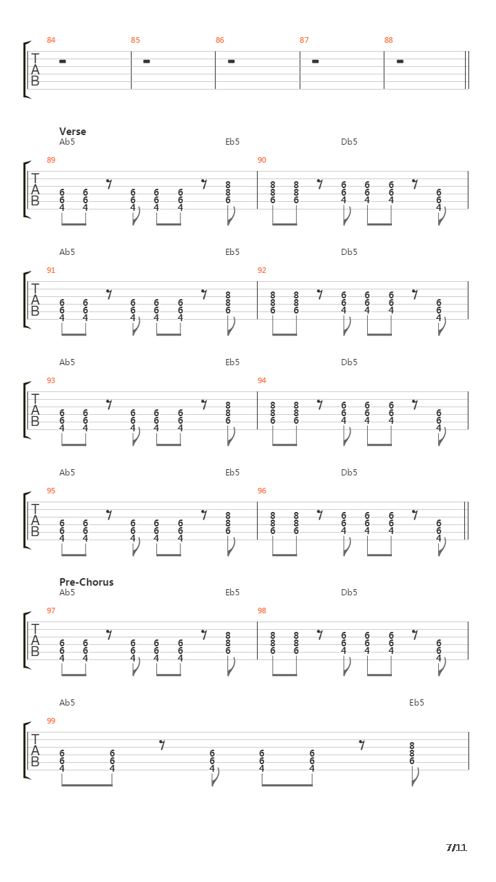 Spare Me The Details吉他谱