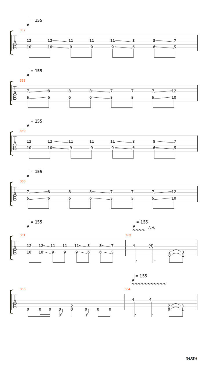 Advent吉他谱