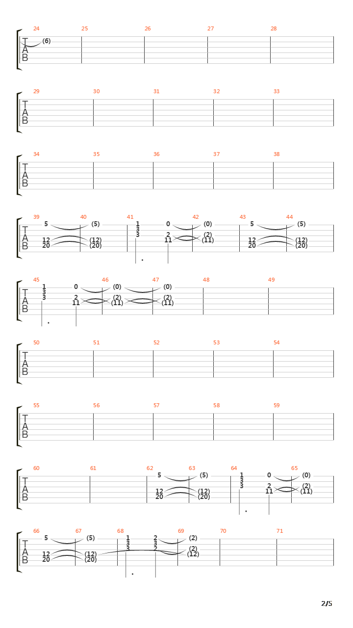 Burden吉他谱