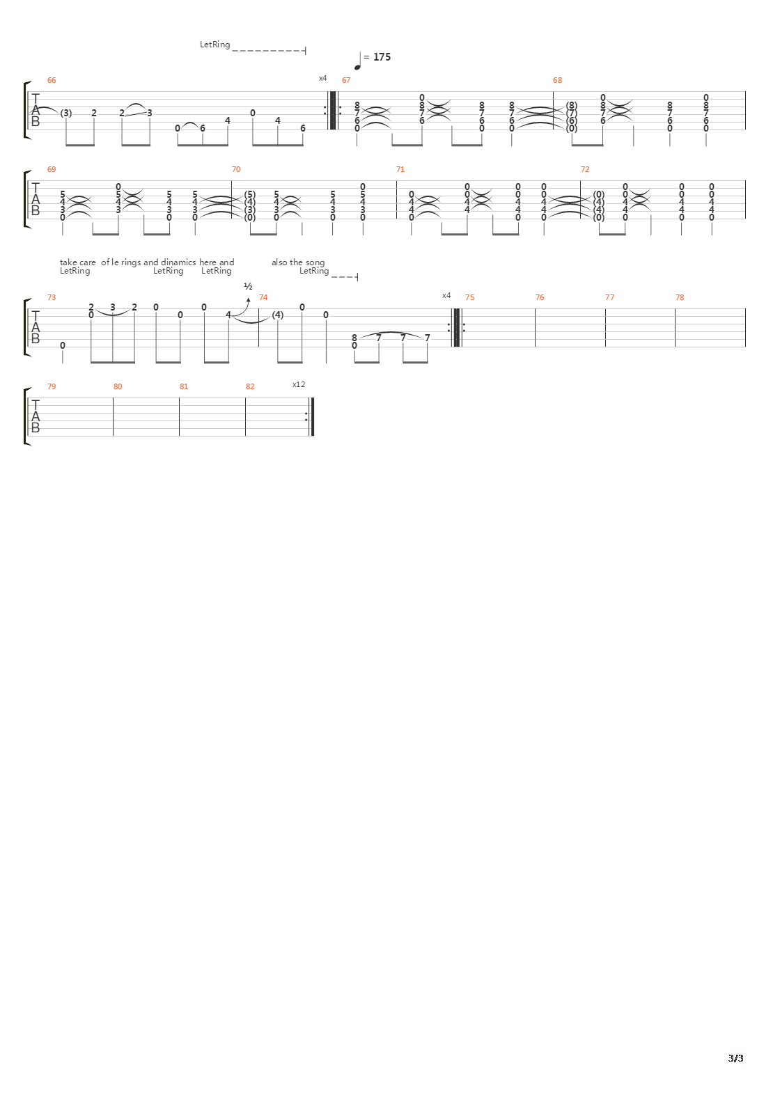 Closure吉他谱