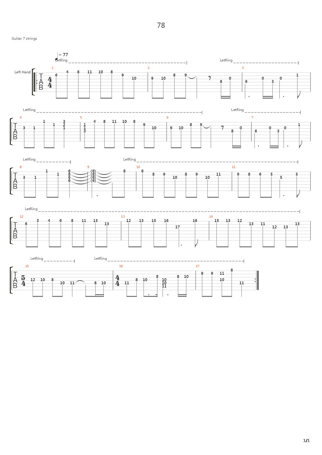 Heritage吉他谱