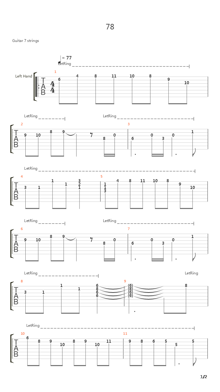 Heritage吉他谱