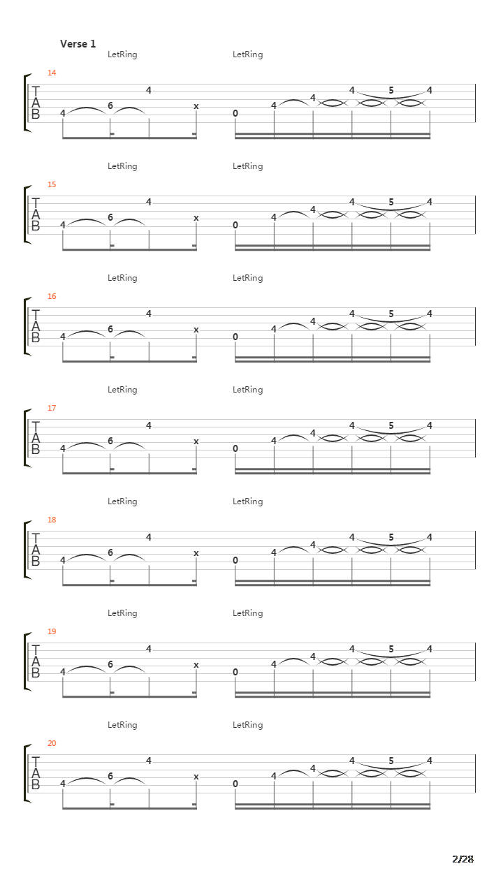 Hessian Peel吉他谱