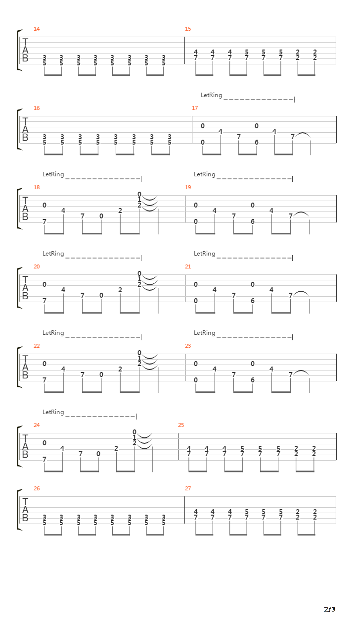 Madrigal吉他谱