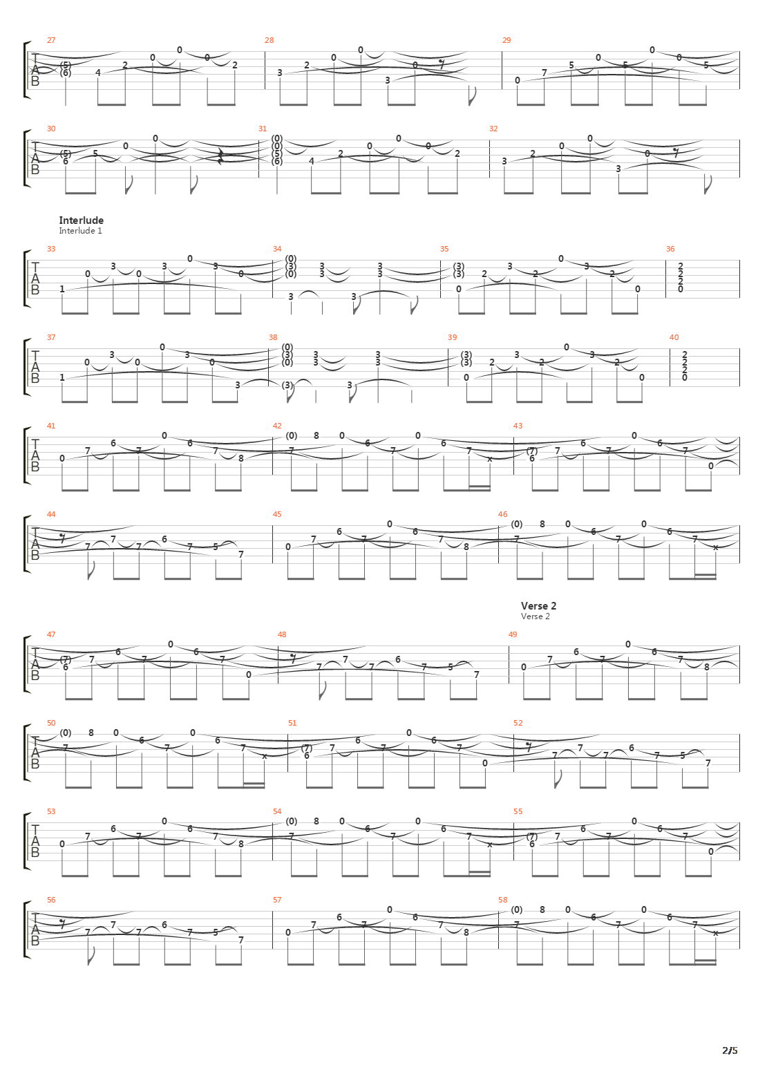 Patterns In The Ivy Ii吉他谱