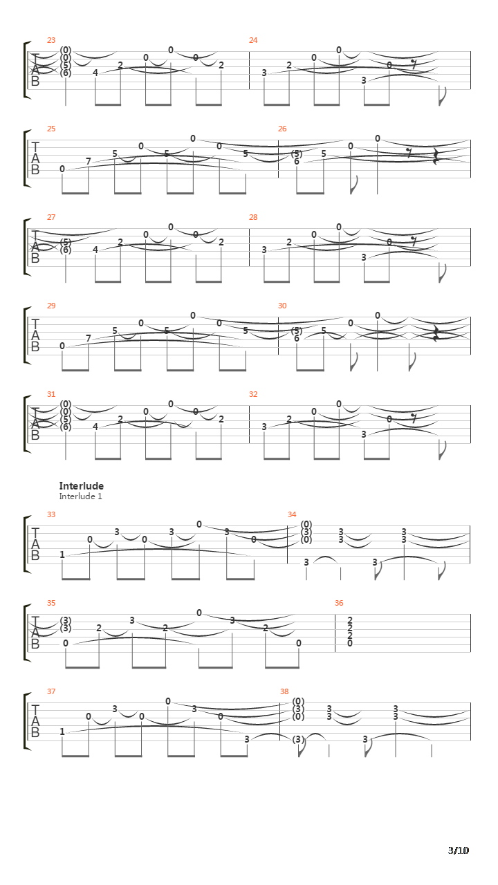 Patterns In The Ivy Ii吉他谱