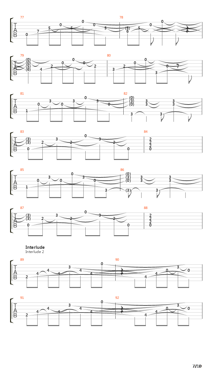 Patterns In The Ivy Ii吉他谱