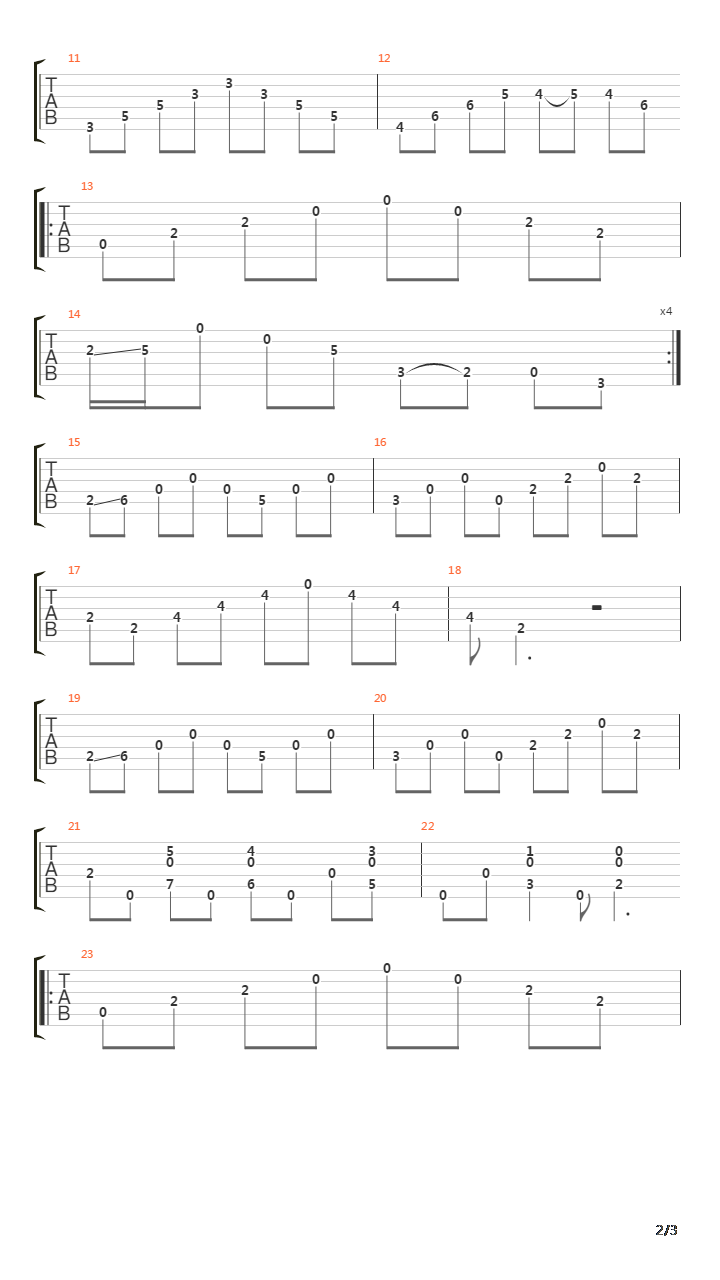 Patterns In The Ivy吉他谱