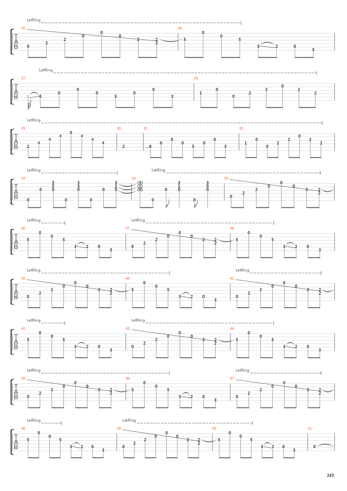 Patterns In The Ivy吉他谱