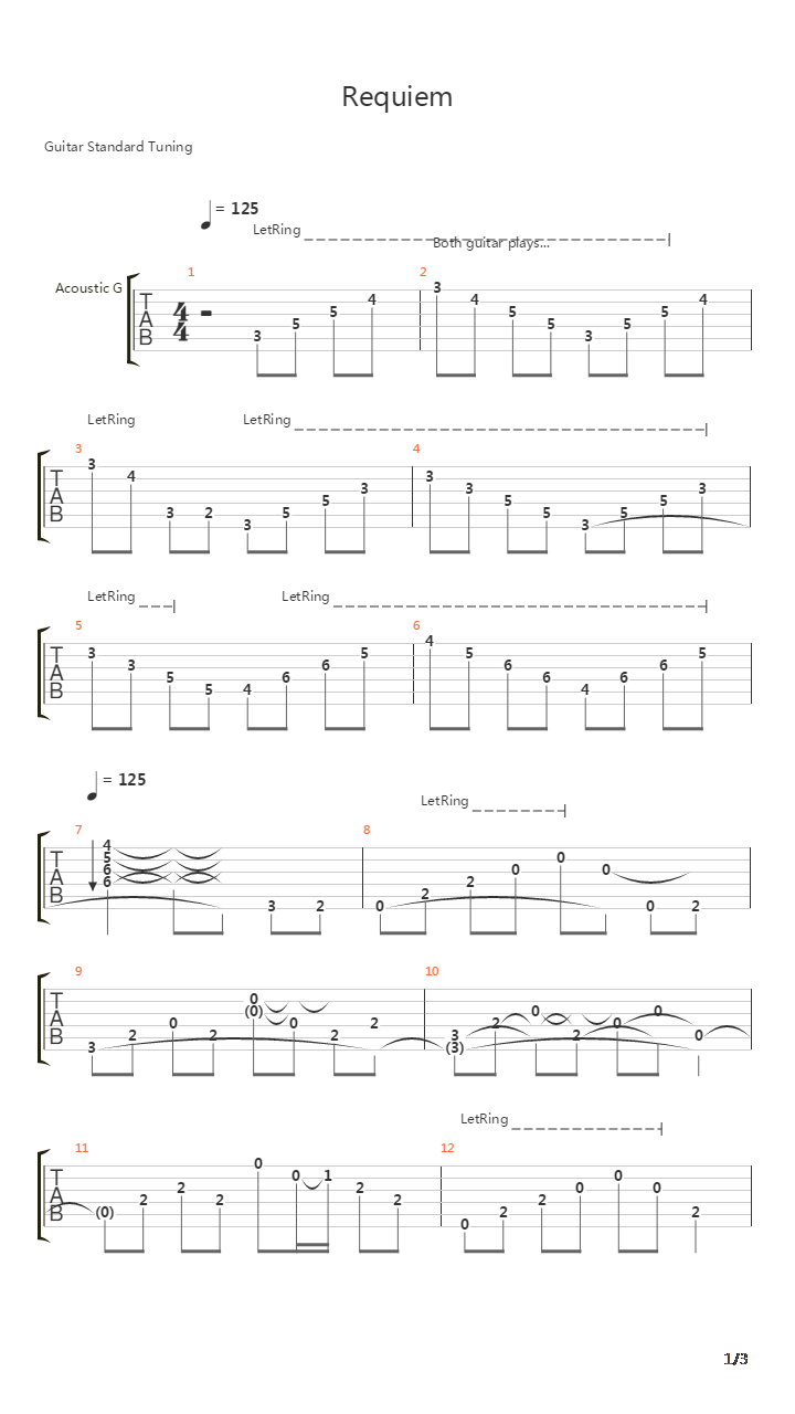 Requiem吉他谱