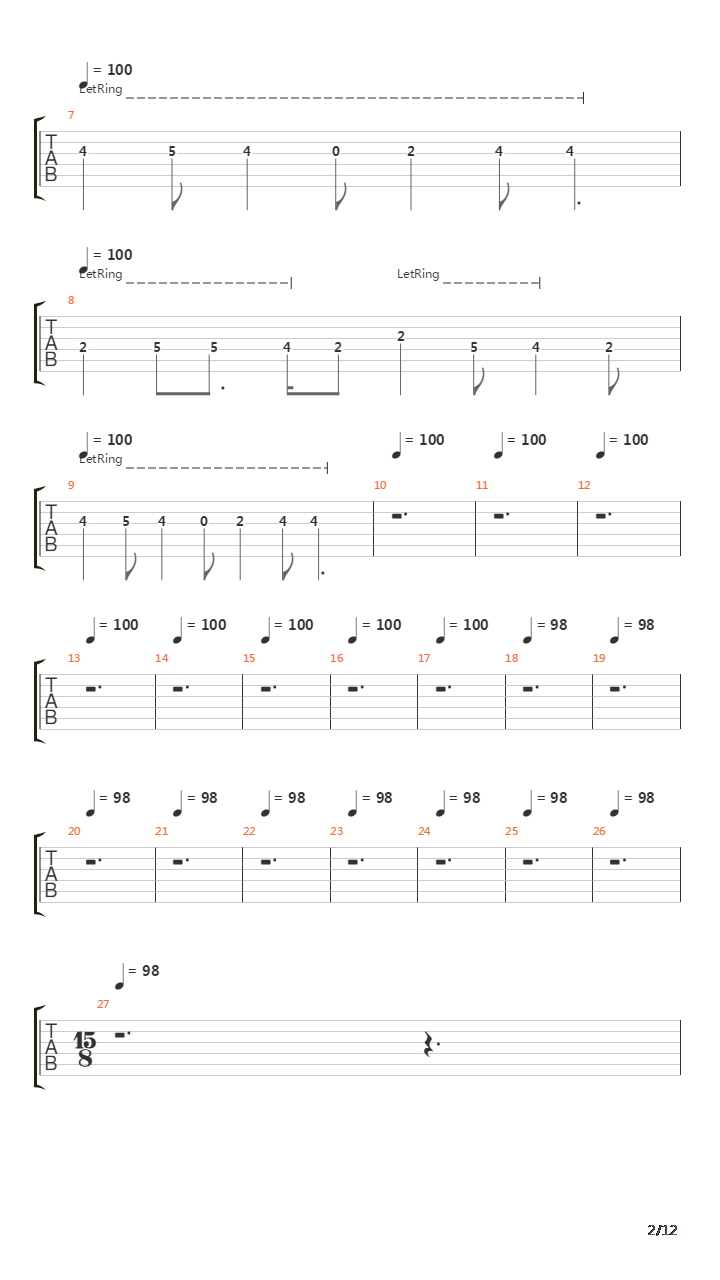 The Apostle In Triumph吉他谱