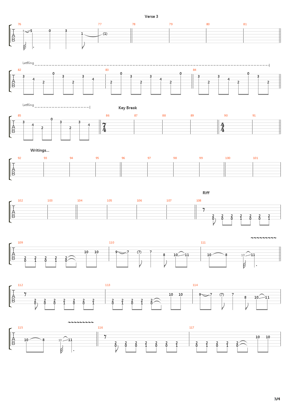 The Lines In My Hand吉他谱