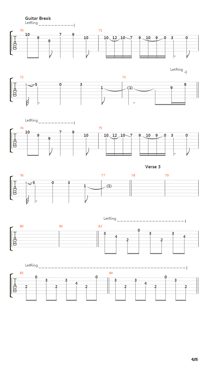 The Lines In My Hand吉他谱